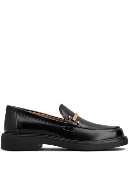Женские лоферы Tod's кожаные, черные