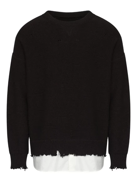 Мужской свитер MM6 Maison Margiela, черный