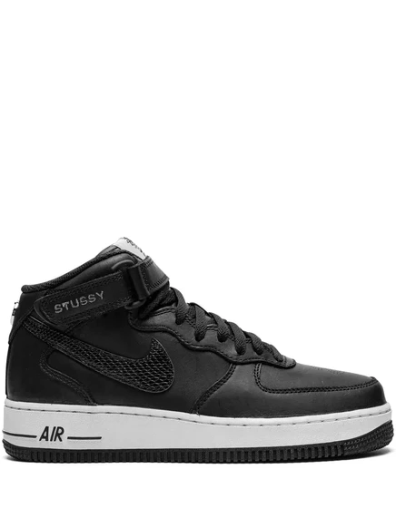 Унисекс кроссовки Nike x Stussy Air Force 1 Mid, черные