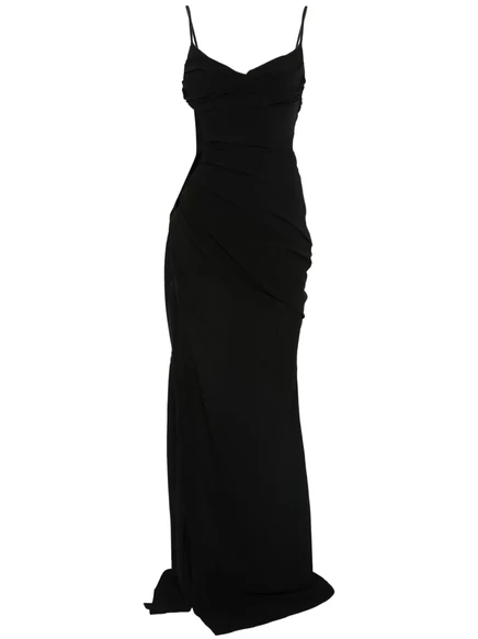 Женское платье Mugler Illusion cut-out, чёрное