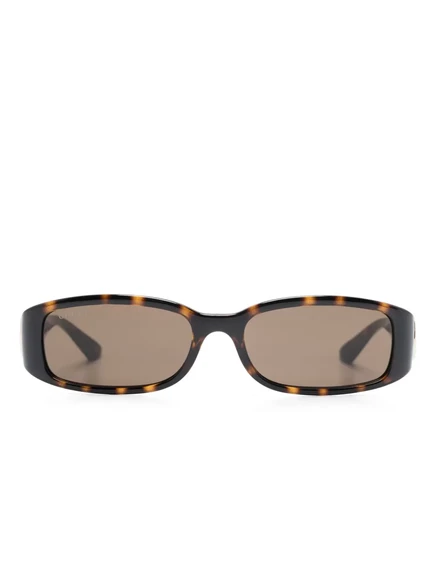 Солнцезащитные очки в прямоугольной оправе Gucci Eyewear brown