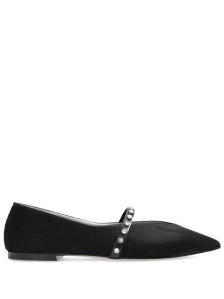 Женские балетки Alexander McQueen с заклепками, черные