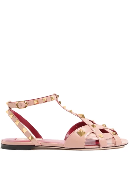 Женские сандалии Valentino Garavani Studdy, светло-розовые