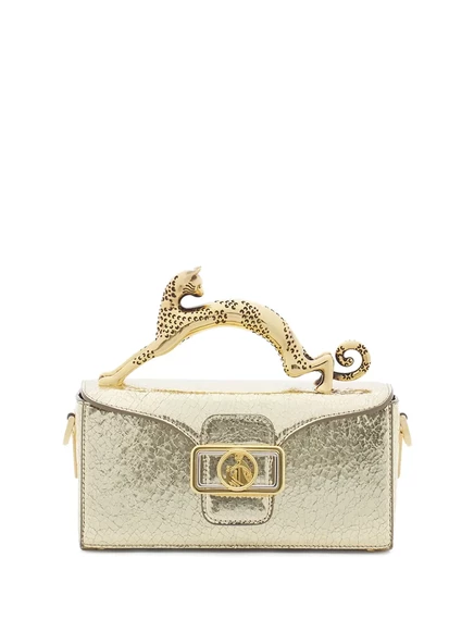 Мини-сумка-карандаш Lanvin Nano для кошек  gold