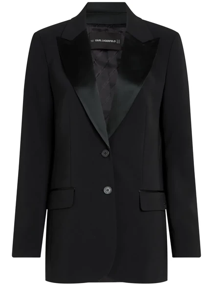Женский удлиненный пиджак Karl Lagerfeld, черный