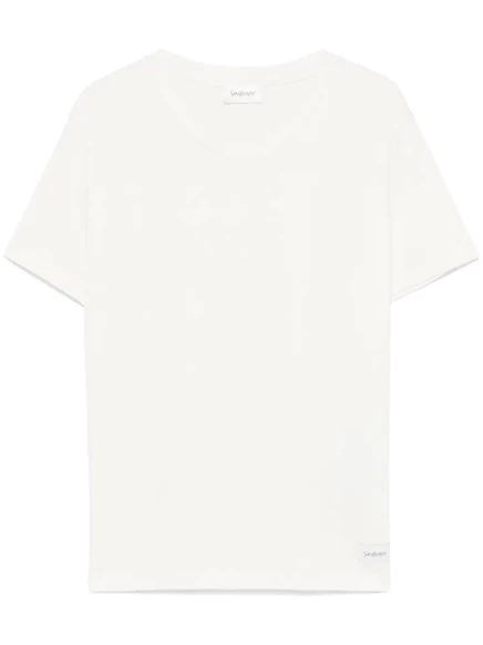 Футболка с логотипом Saint Laurent white