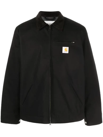 Мужская рубашечная куртка Carhartt WIP Detroit с логотипом, черная