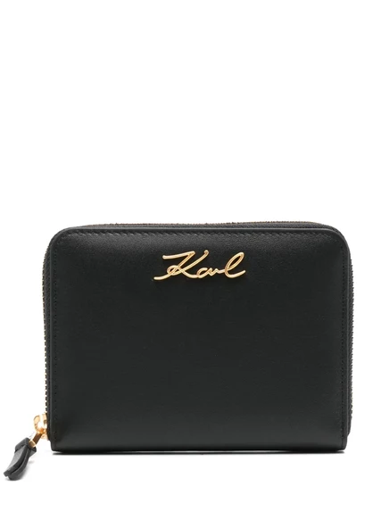 Женский кошелек Karl Lagerfeld K/Signature на молнии, черный