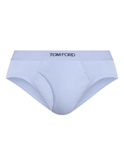 Мужские трусы-брифы Tom Ford с фирменной резинкой, голубые