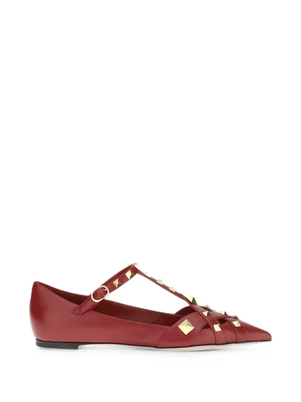 Женские туфли Valentino Garavani с шипами, красные