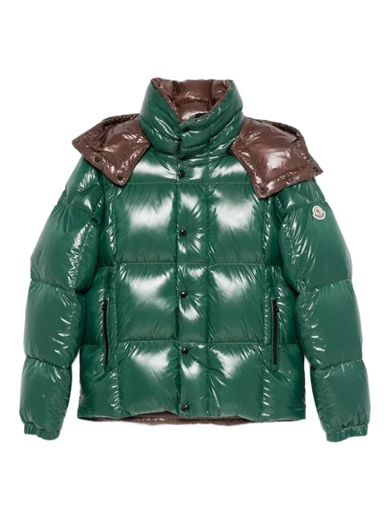 Мужская стеганая куртка Moncler Parana с капюшоном, темно-зеленая