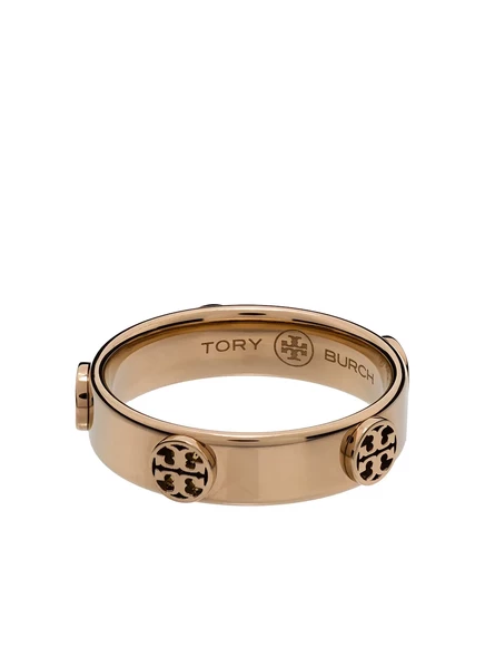 Женское кольцо Tory Burch Miller с логотипом T, розовое