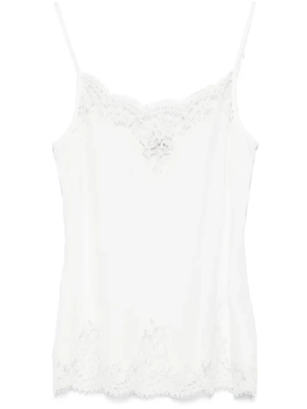 Майка с кружевной отделкой ERMANNO FIRENZE white