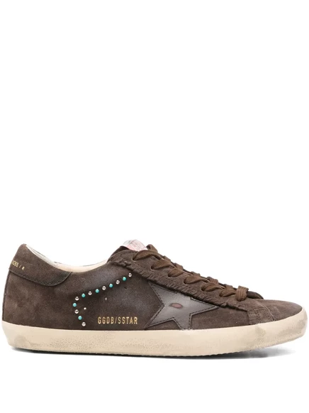 Мужские замшевые кроссовки Golden Goose, коричневые