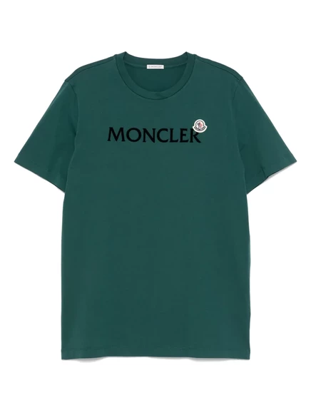 Футболка с логотипом Moncler green
