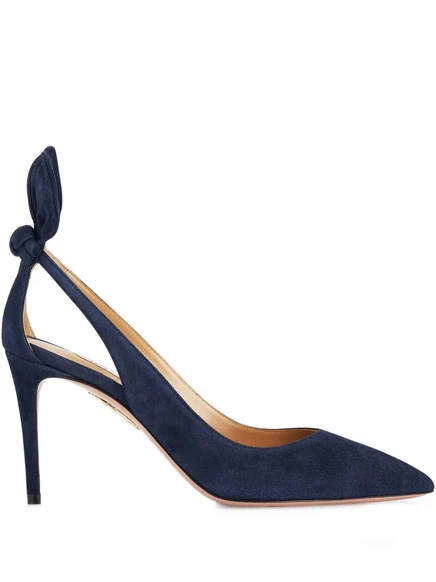 Туфли-лодочки-бабочки Aquazzura 85 мм blue