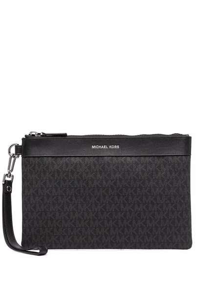 Дорожная сумка с логотипом Michael Kors с монограммой black