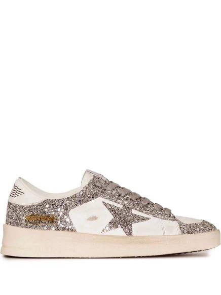 Кроссовки на шнуровке с нашивкой в виде звезды Golden Goose white