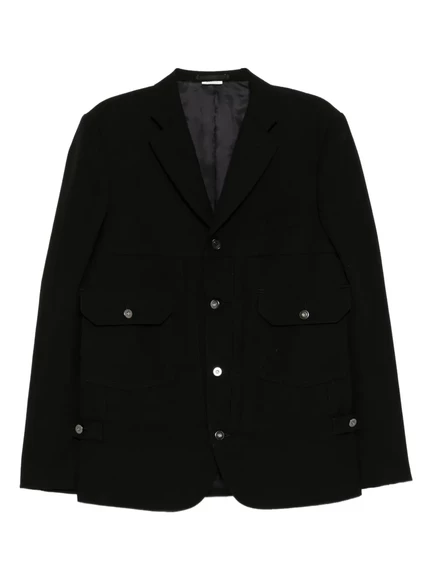 Мужской шерстяной пиджак Comme des Garçons Homme Deux, черный