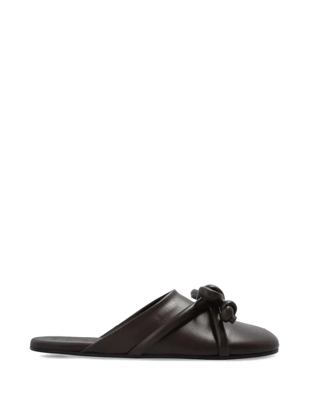 Женские мюли Loewe Flamenco Knot, коричневые