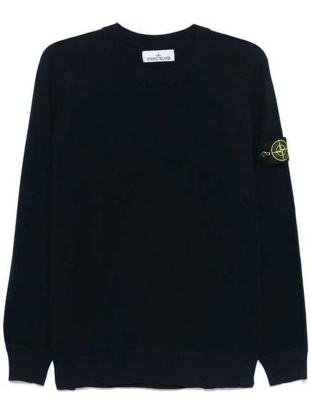 Толстовка из ткани пике Stone Island blue