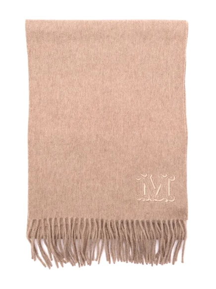 Кашемировый палантин Max Mara с бахромой neutrals