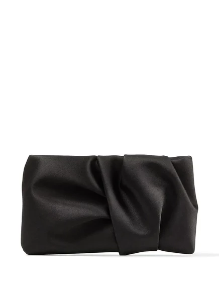 Женский клатч Jimmy Choo Bonny из сатина, черный