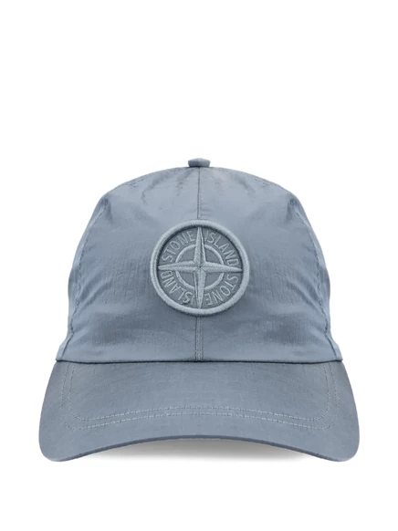Мужская шапка Stone Island с логотипом, серая