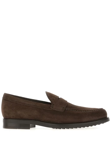 Мужские замшевые лоферы Tod's, коричневые