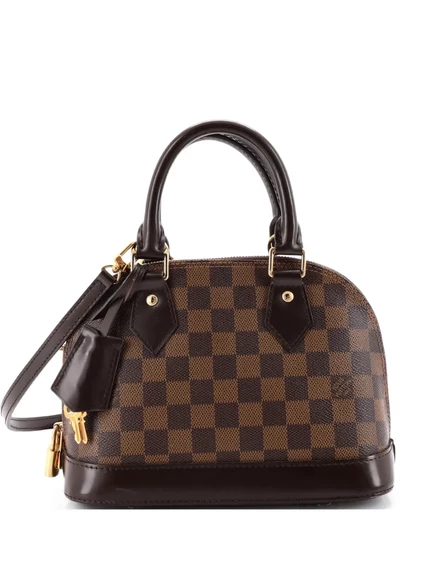 Женская сумка Louis Vuitton Alma Damier BB, коричневая