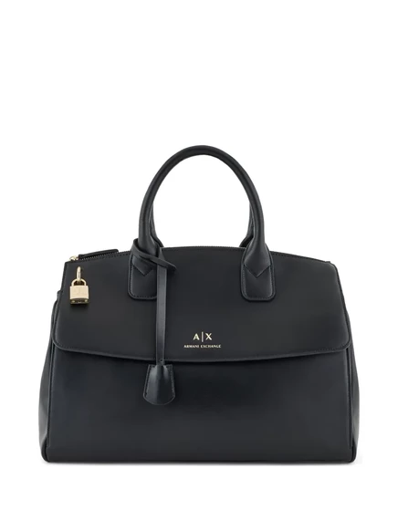 Женская сумка-тоут Armani Exchange, с логотипом, черная