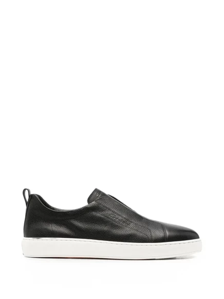 Мужские кроссовки Santoni Victory без шнурков, черные