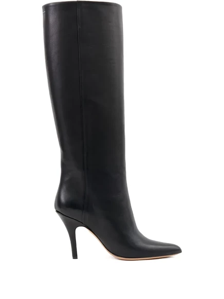 Женские сапоги MM6 Maison Margiela до колена, черные
