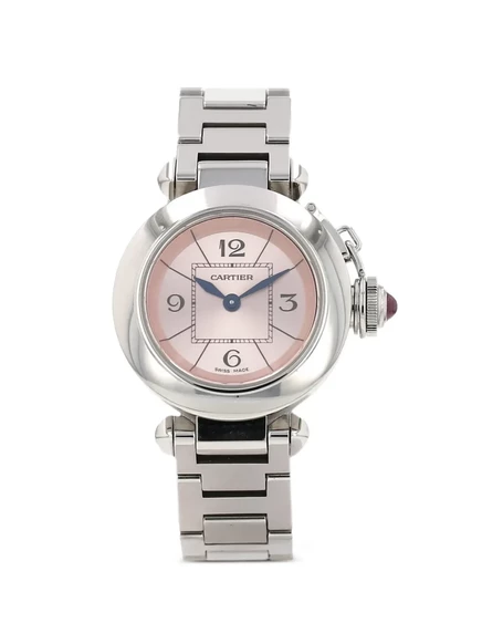 Женские часы Cartier Miss Pasha 27 мм, розовые