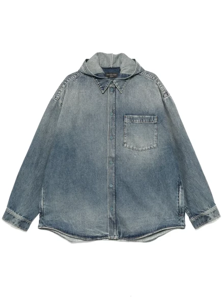Унисекс джинсовая куртка Balenciaga, индиго