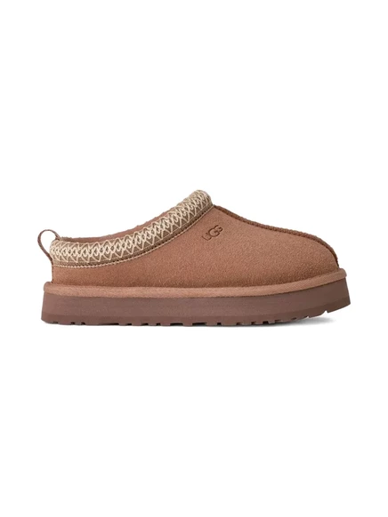 Детские тапочки UGG Kids Tazz на платформе, коричневые