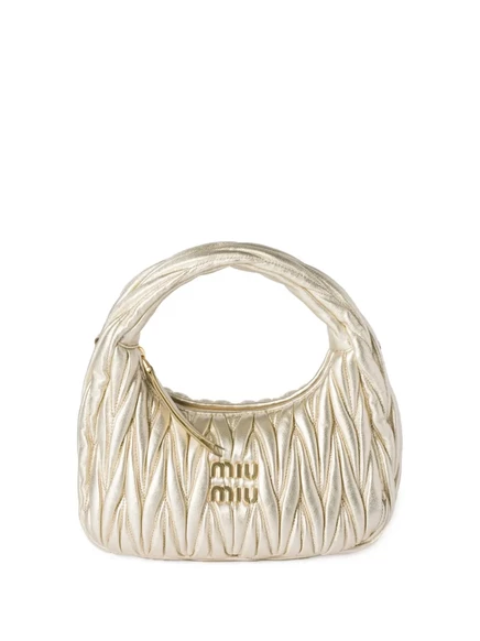 Женская сумка-тоут Miu Miu Wander, золотистая