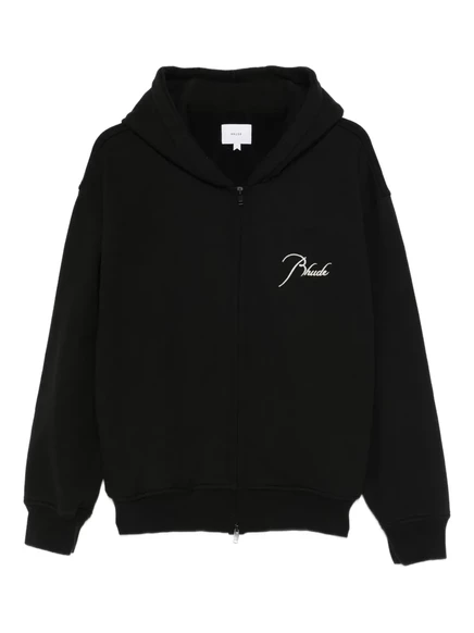 Мужское худи RHUDE с вышитым логотипом, черное