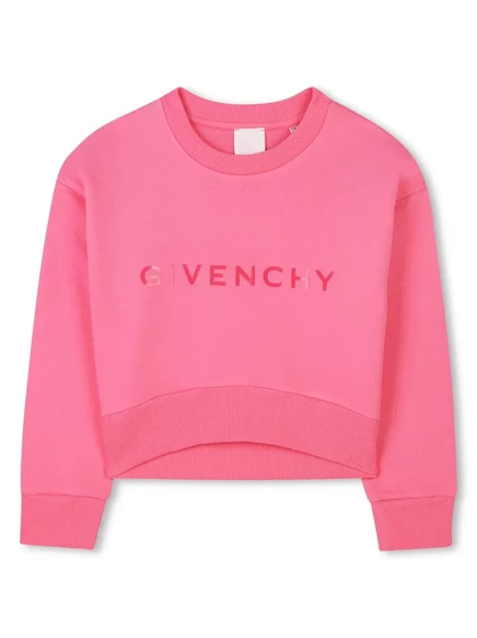 Детская толстовка Givenchy Kids с логотипом, розовая