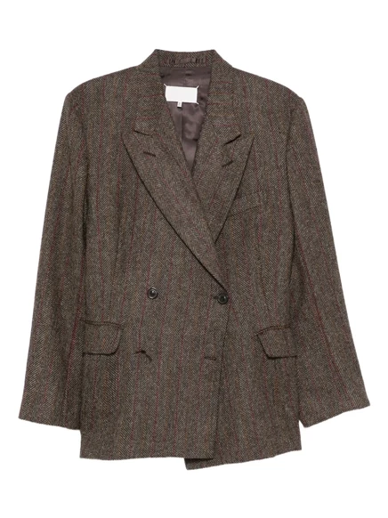 Двубортный блейзер Maison Margiela brown