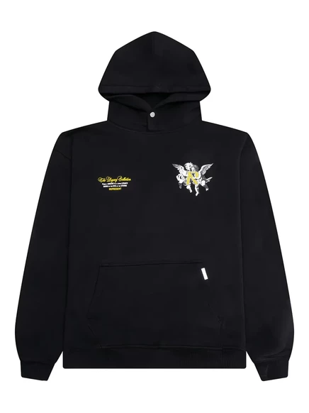 Мужское худи Represent Legacy Cherubs с принтом, черное