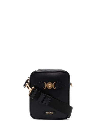 Большая сумка через плечо от Versace Medusa black