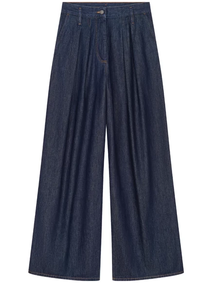 Женские широкие джинсы Dries van Noten, синие