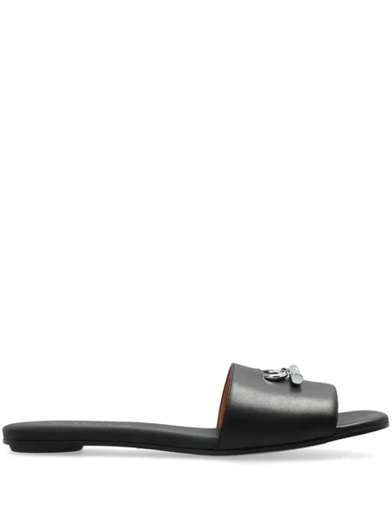 Женские шлёпанцы Alexander McQueen Arc, чёрные