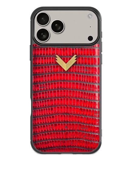 Чехол для iPhone 17 Pro Max VELANTE кожаный, красный
