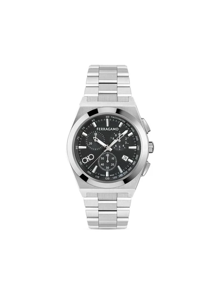 Мужские часы Ferragamo Vega Chrono 42 мм, черные