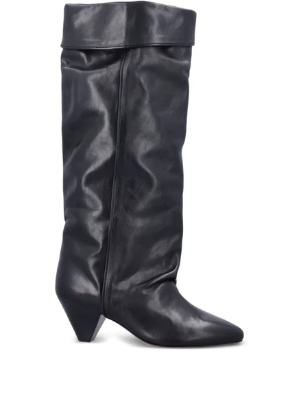Женские сапоги Isabel Marant Elita кожаные, черные