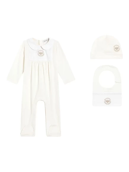 Мальчиковый комплект Dolce & Gabbana Kids с вышивкой, белый