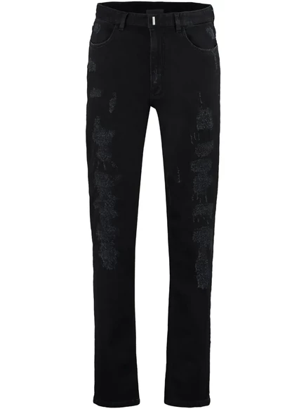 Мужские джинсы Givenchy узкого кроя, черные
