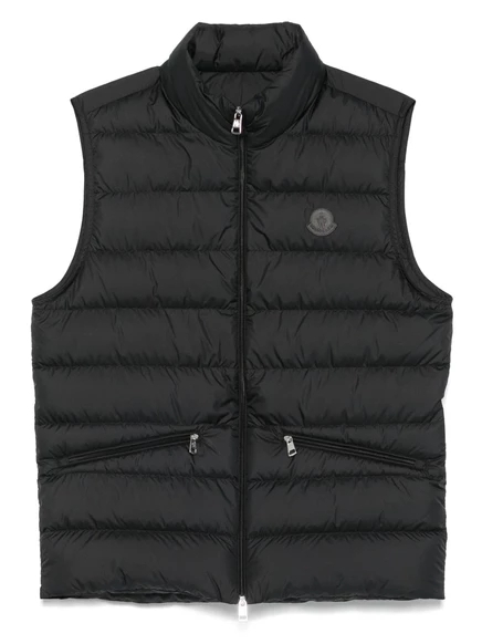 Мужской жилет Moncler стеганый на молнии, черный